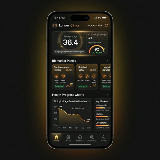 LongeviClinics App Screenshot